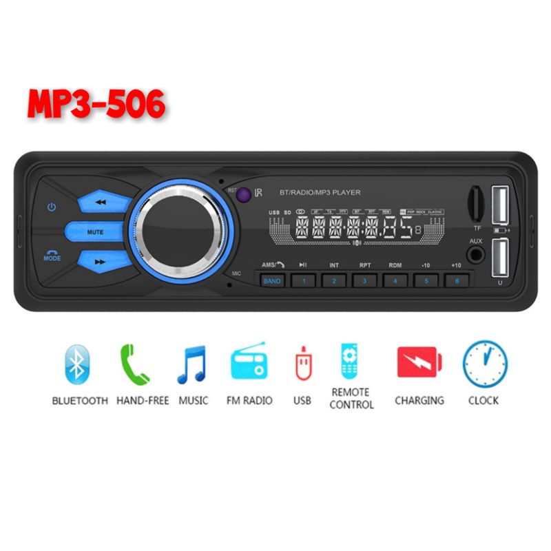 Tape Mobil Bluetooth Single Din Head Unit Double Din Fullset - Universal Semua Mobil