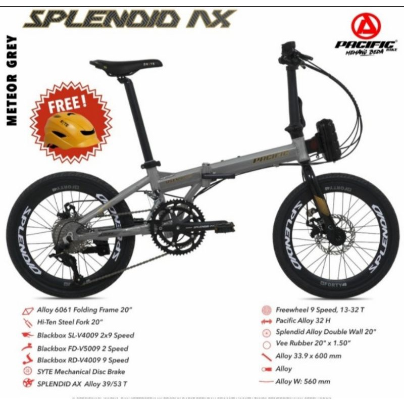 Sepeda Lipat 20 Inch Pacific Splendid AX