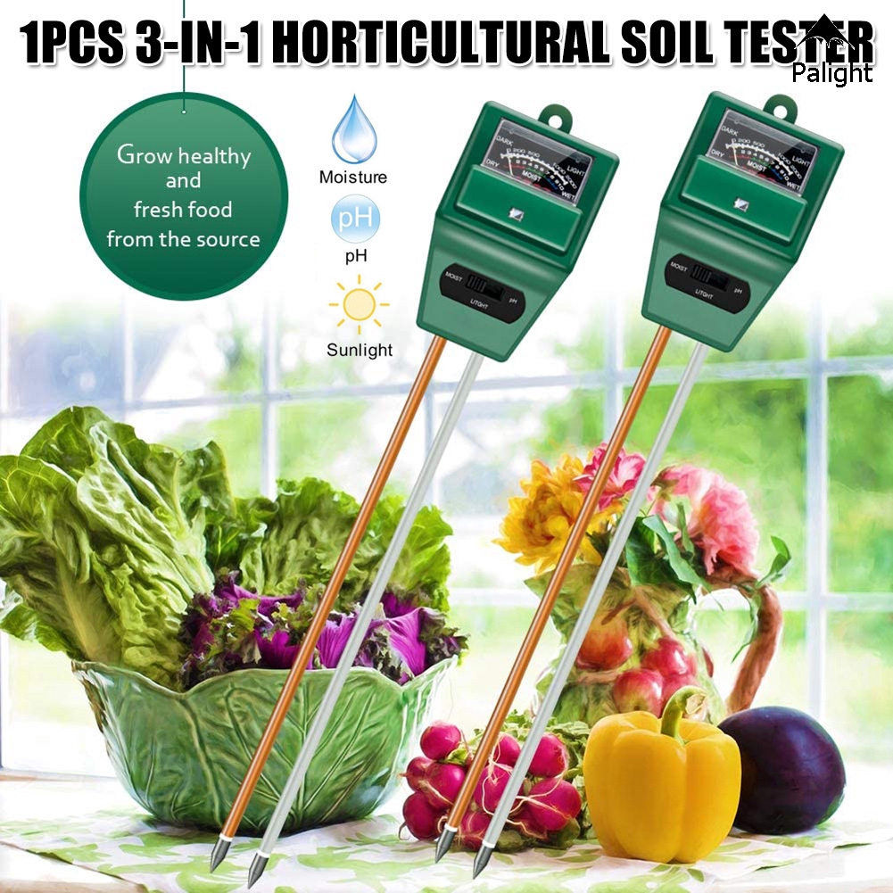 1x Garden Soil Tester Moisture Sunlight PH Value Meter For Home Plant Test Tool