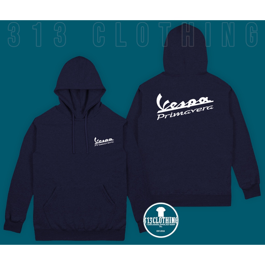 Jaket Hoodie Vespa Primavera Hoodie Pria Vespa Primavera Piaggio