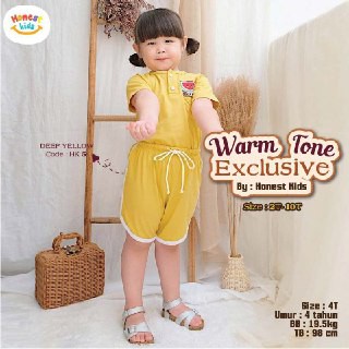 Setelan Anak Bordir Warm Tone Honest