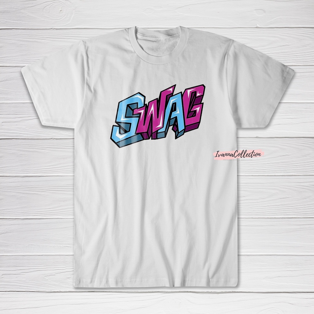 IvannaCollection Kaos Couple Pria Wanita Distro Bandung Baju Lengan Pendek Pria Cowok Cewek SWAG