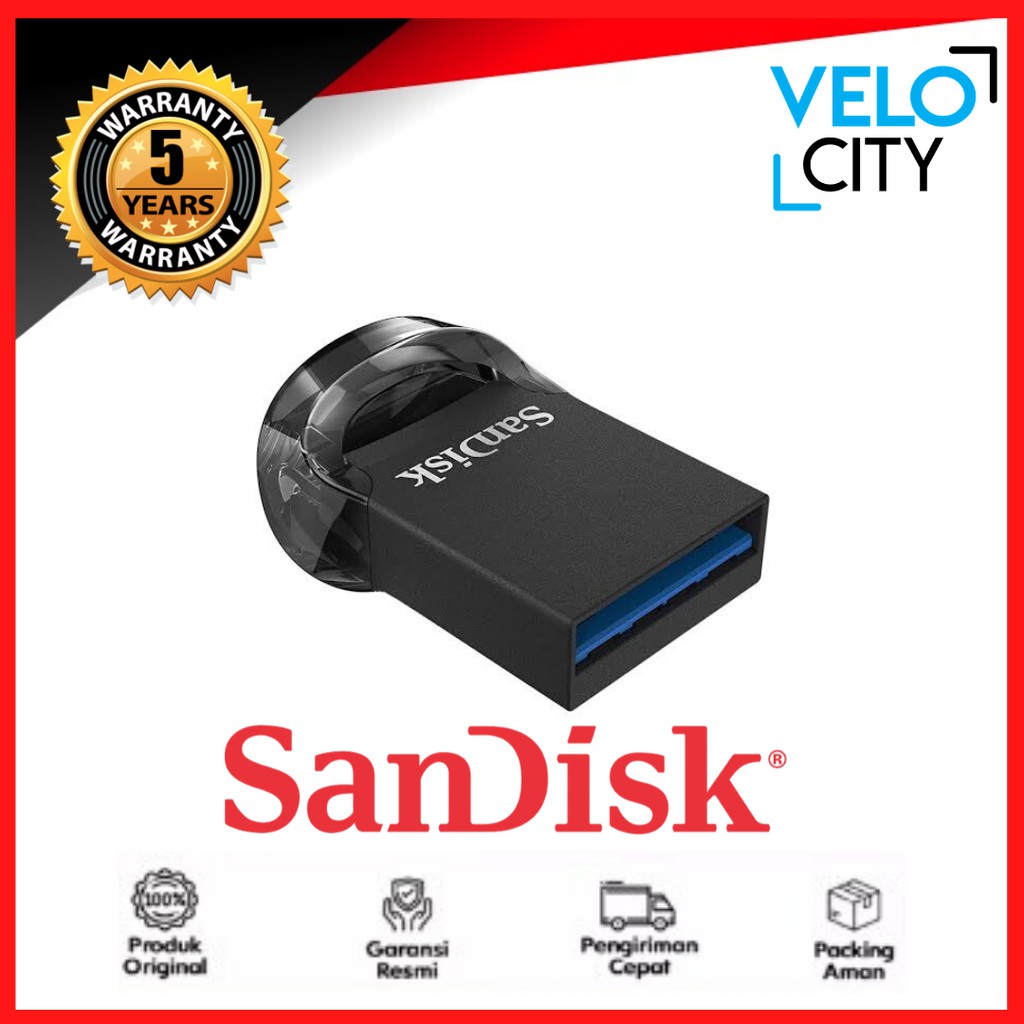 Flashdisk 16GB SanDisk  CZ430 Ultra Fit USB 3.1 UP TO 130 MBps