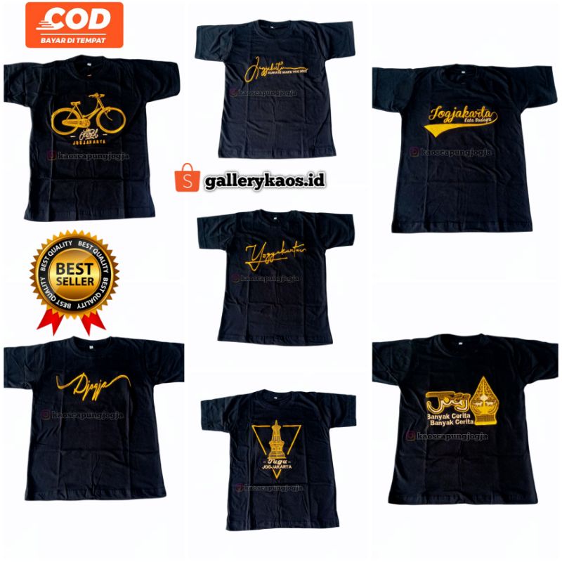 KAOS BORDIR JOGJA KAOS JOGJA KATUN KAOS JOGJA MURAH KAOS MALIOBORO