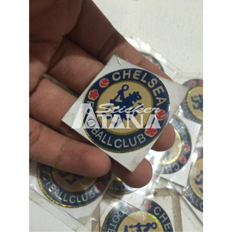 Sticker Cutting Timbul / Emblem Chelsea Kecil Glossy