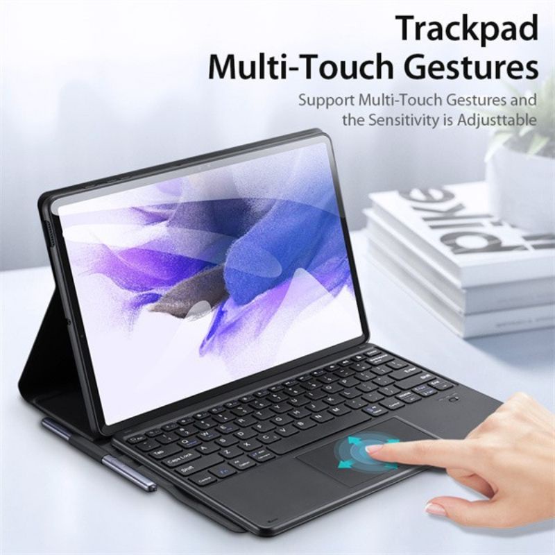 Wireless Keyboard Case Samsung Galaxy Tab S8 Plus S8+ / S7 S7 Plus S7+ FE 5G LTE 4G Dux Ducis Bluetooth Cover