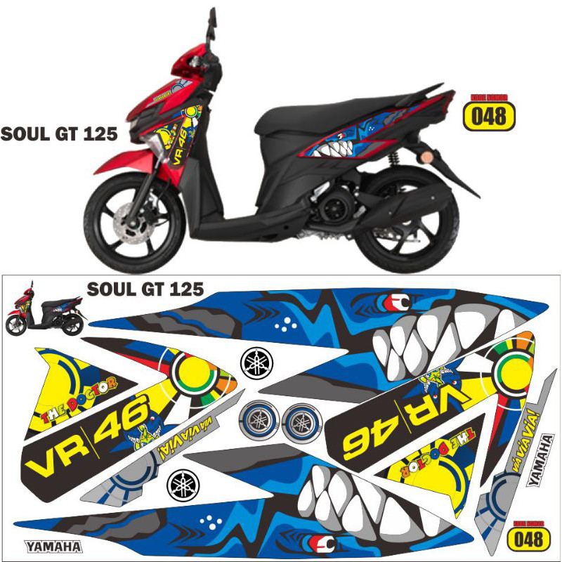 striping yamaha soul gt 125 / decal soul gt / sticker soul gt