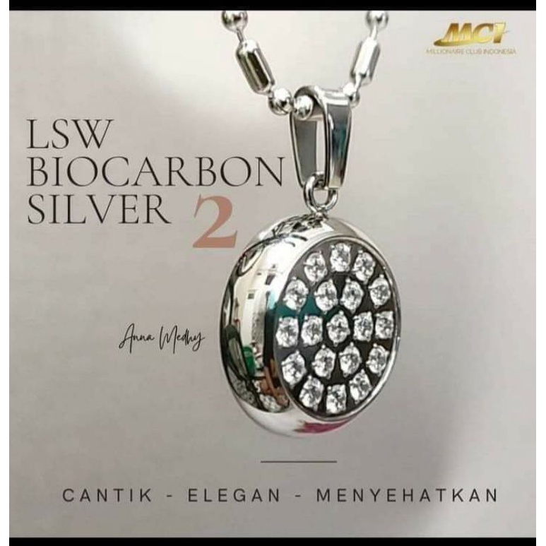 LSW Biocarbon Silver MCI_Kalung Pendant MCI_ Kalung Kesehatan