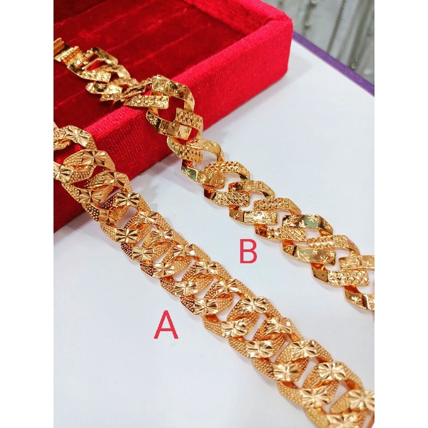 gelang sisik naga gold/gelang dewasa/gelang rantai sisik naga/gelang lapis emas