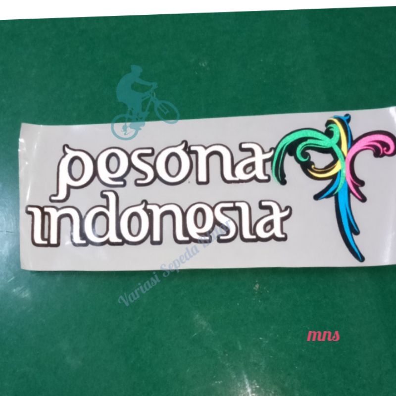 

stiker pesona Indonesia cutting 6cmX 15cm