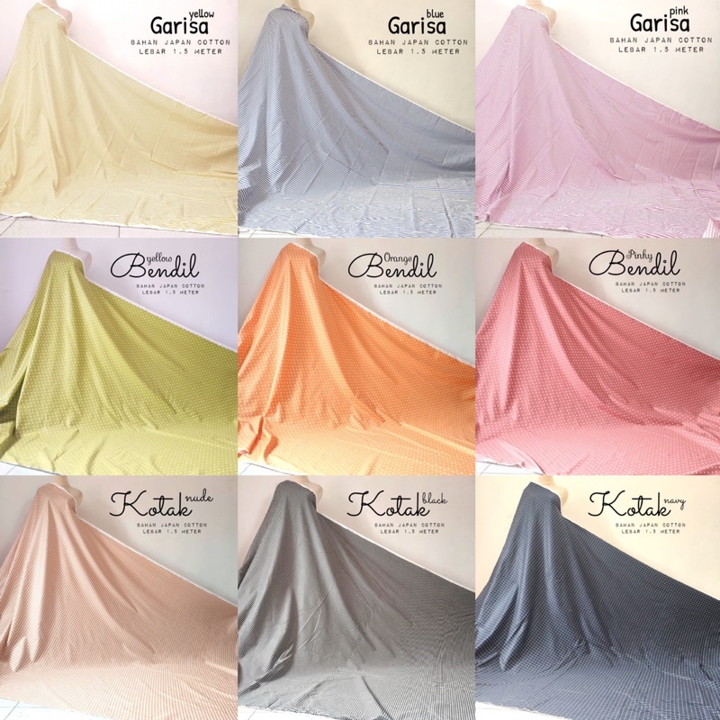 ANEKA MOTIF BAHAN KATUN JEPANG