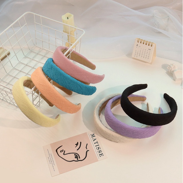 Bando Bandana Korea Wanita / Bando Busa Fluffy Polos Simple Wanta