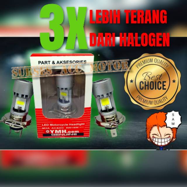 LAMPU DEPAN LED JUMBO MOTOR SCOOPY VIXION CB150R MXKING MEGAPRO BYSON VERSA