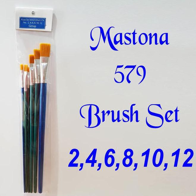 

Kuas Lukis / Mastona Brush 579 Set Genap (6 Pcs) Best Seller
