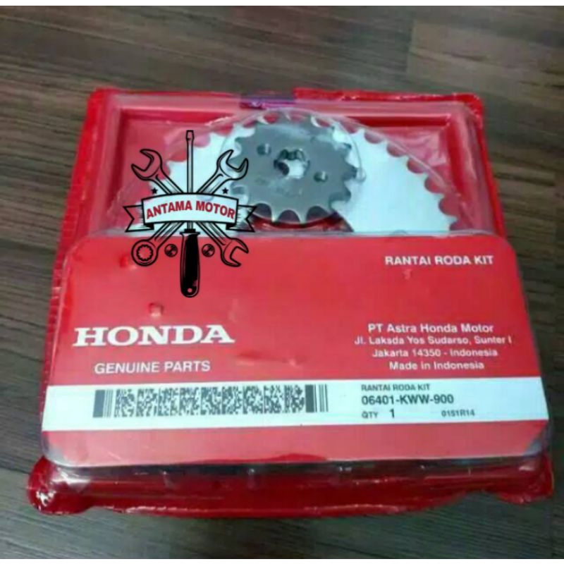 Gear set Rantai Paket Honda Revo Absolute Blade Old KWW KWB