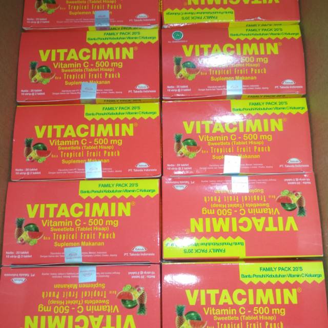Vitamin C 500mg VITACIMIN 1 BOX ISI 20 TABLET