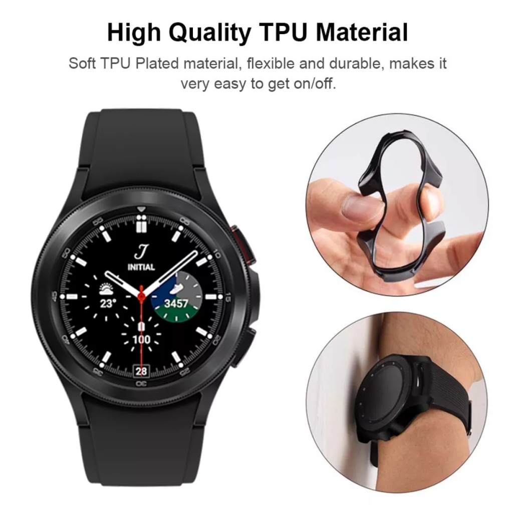 Silicone Bumper Samsung Galaxy Watch 4 Classic 42mm 46mm Case Cover