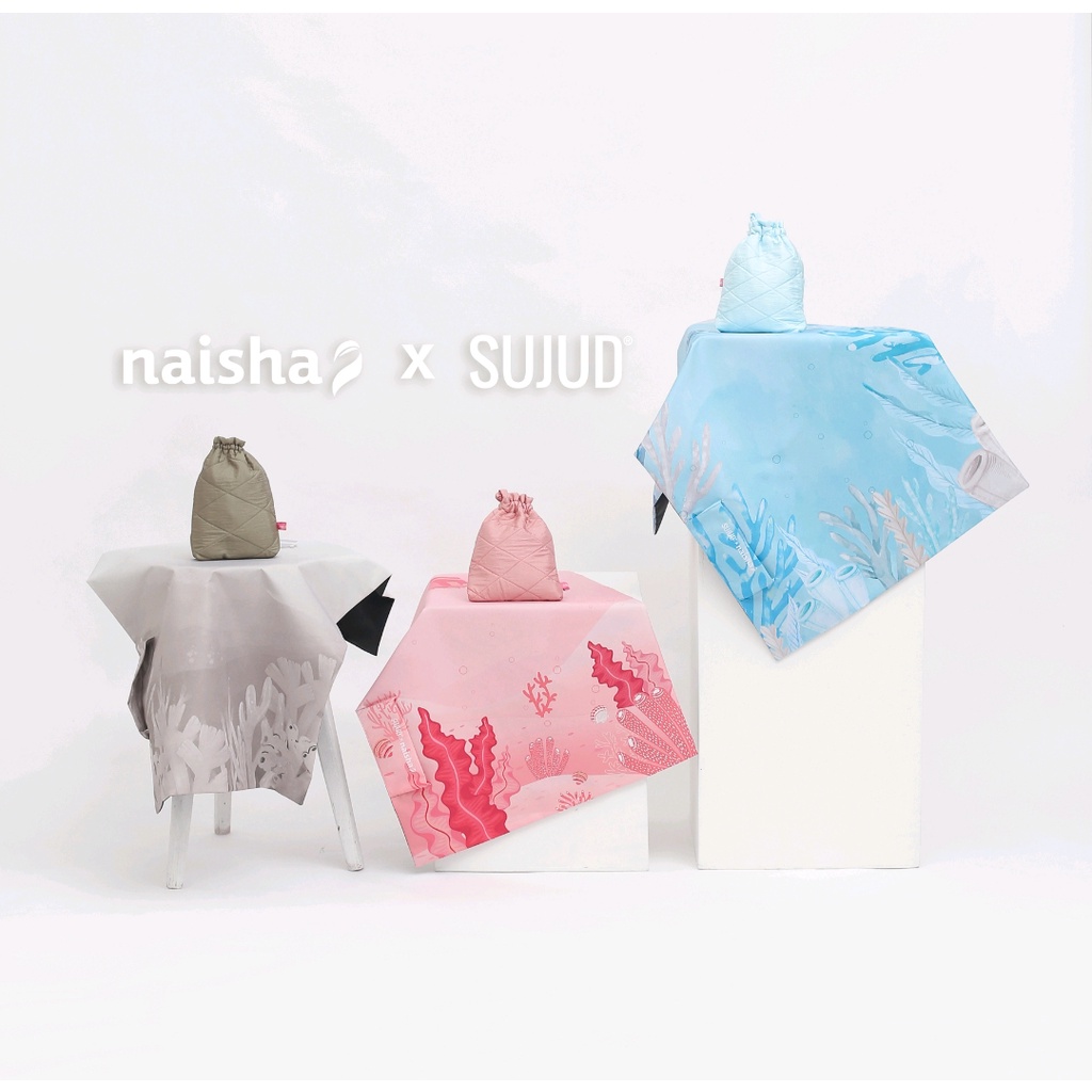 SAJADAH NAISHA X SUJUD SEA SERIES / SAJADAH PREMIUM / SAJADAH TRAVELING / SAJADAH LIPAT / SAJADAH
