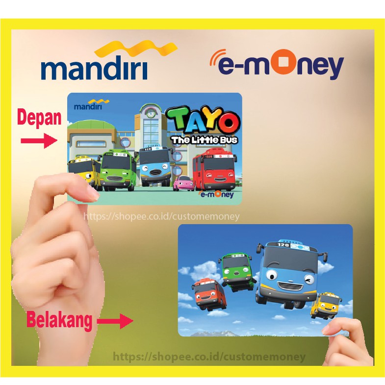 Emoney Tayo The Little Bus Kartun Movie Etoll EMoney Mandiri Flazz GEN 2 BNI Tapcash BRI Brizzi-2 SISI