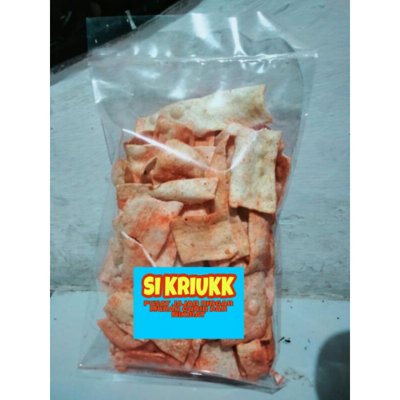 

KERIPIK SLONDOK RASA BALADO/PEDAS MANIS/JAGUNG/ORIGINAL 230G