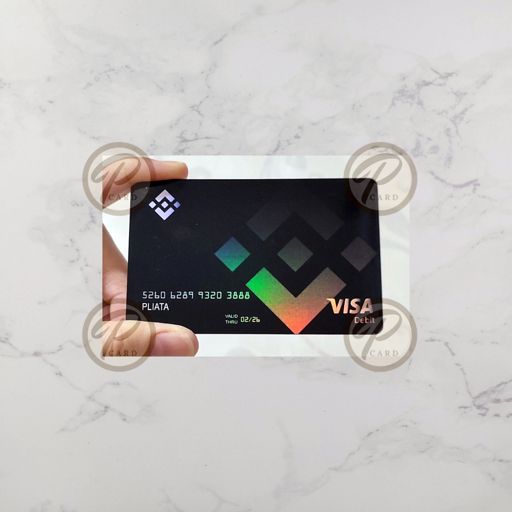 

BINANCE SKIN CARD HOLOGRAM SERIES - Card Cover Skin Sticker - PLIATA Stiker Kartu ATM, E-Money, E-Toll
