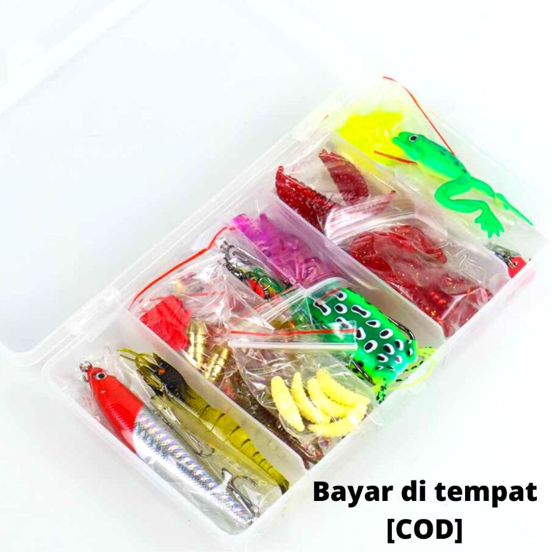 Set Umpan Pancing Casting Murah Satu Set Umpan Casting Gabus Fishing Bait Kit