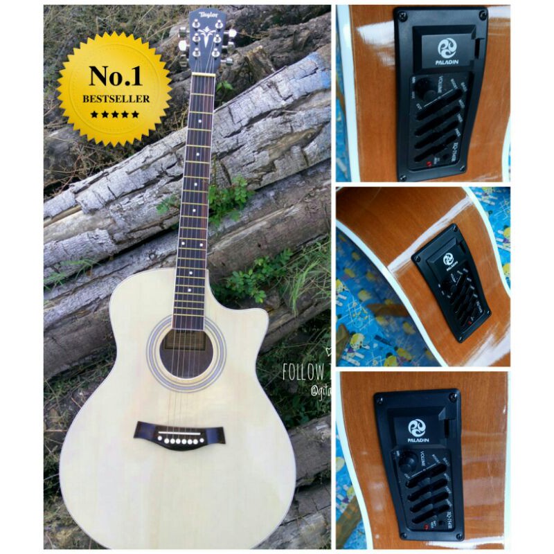 Gitar Akustik Elektrik Gitar Listrik Tanam Besi