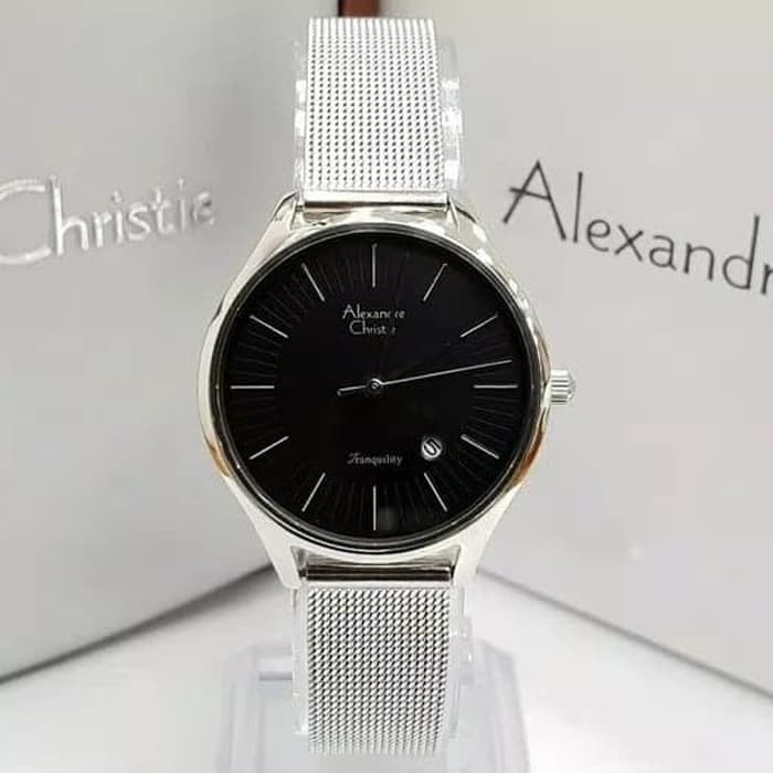 Jam Tangan Wanita Alexandre Christie 6141 Dark Blue Rosegold / Alexander Christie Wanita 6141