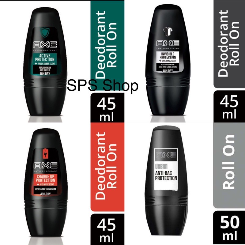 Axe Invisible Protection/Anti-Bac/Charge Up Protection/Active Protection Deodorant Roll On 45ml