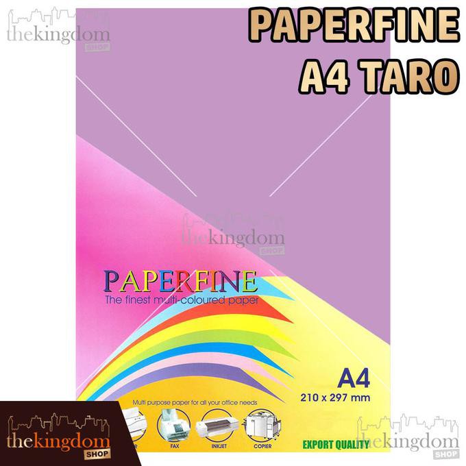 

Paperfine Kertas HVS Warna A4 Taro Violet Ungu Purple / Isi 25 Lembar