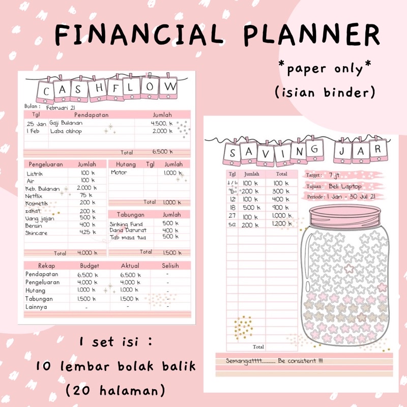 

ISI BINDER FINANCIAL PLANNER CATATAN KEUANGAN