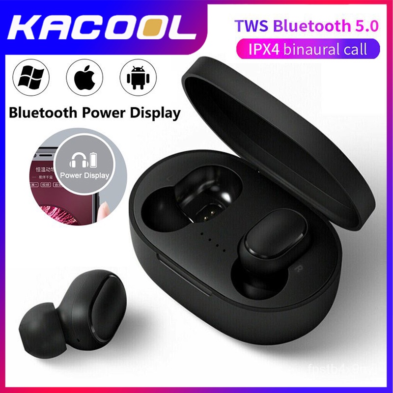 A6S PRO TWS In-Ear Headset Bluetooth 5.1 Earphone Wireless Stereo Mini Earbuds Peredam Kebisingan With Mic Sports Earbuds Stereo Earbud Button Control