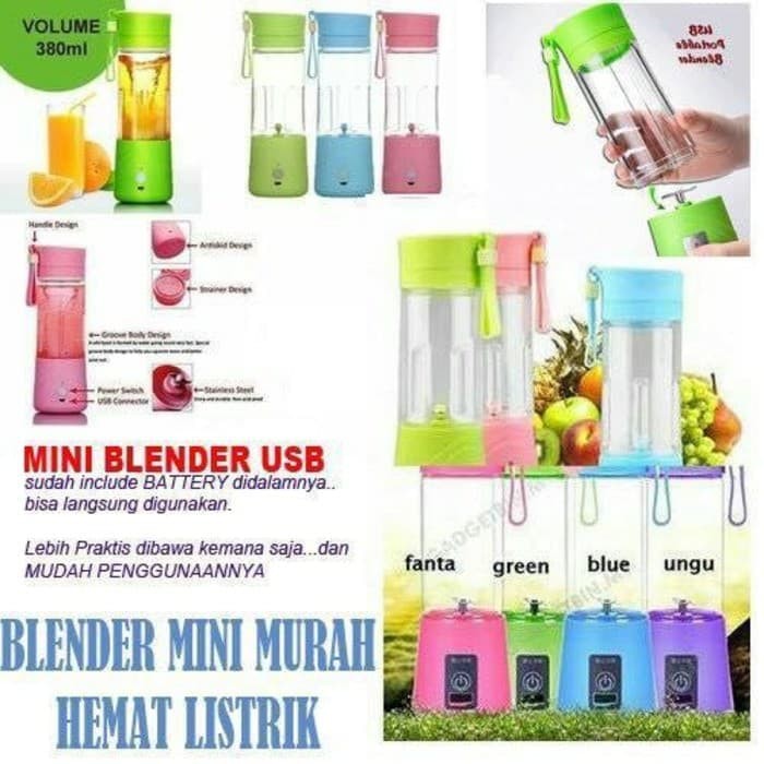 Mini Blender Portable charger +Powerbank / Juice Cup / juicer portable