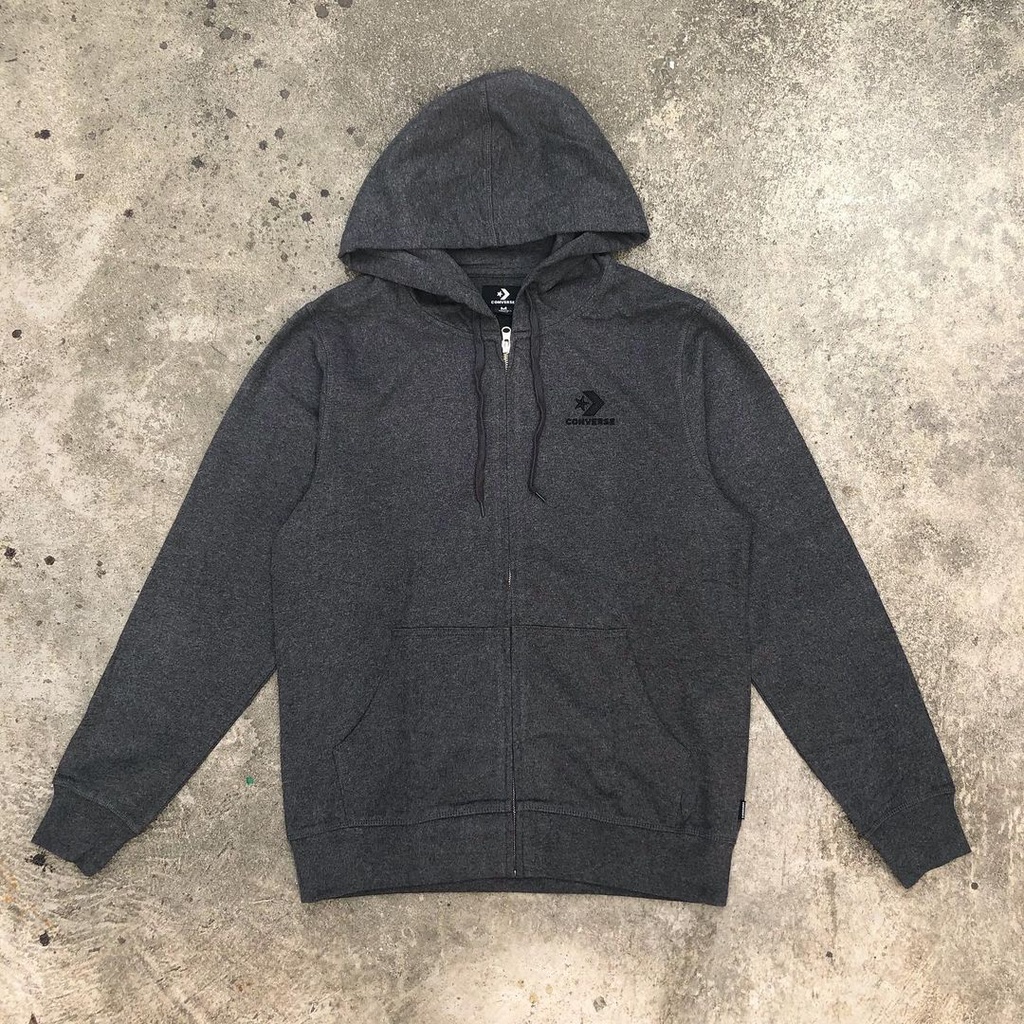Converse Chuck Taylor Full Zip Hoodie Dark Grey