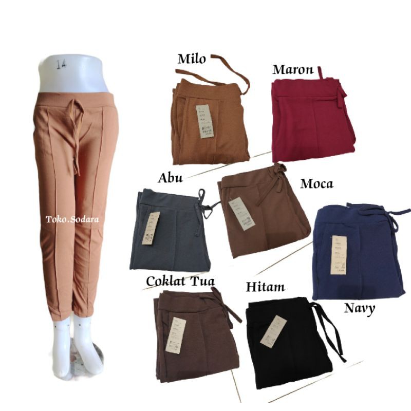 CELANA LUNA CREPE // DOTY BASIC PANTS CELANA MURAH // CREPE CUBIT PREMIUM