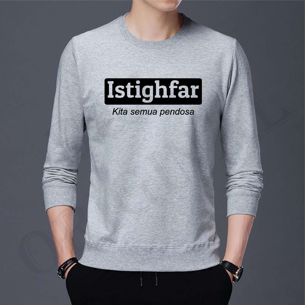 BS/COD/BAJU KAOS PRIA ISTIGHFAR 2XL-3XL DISTRO//GOOD QUALITY