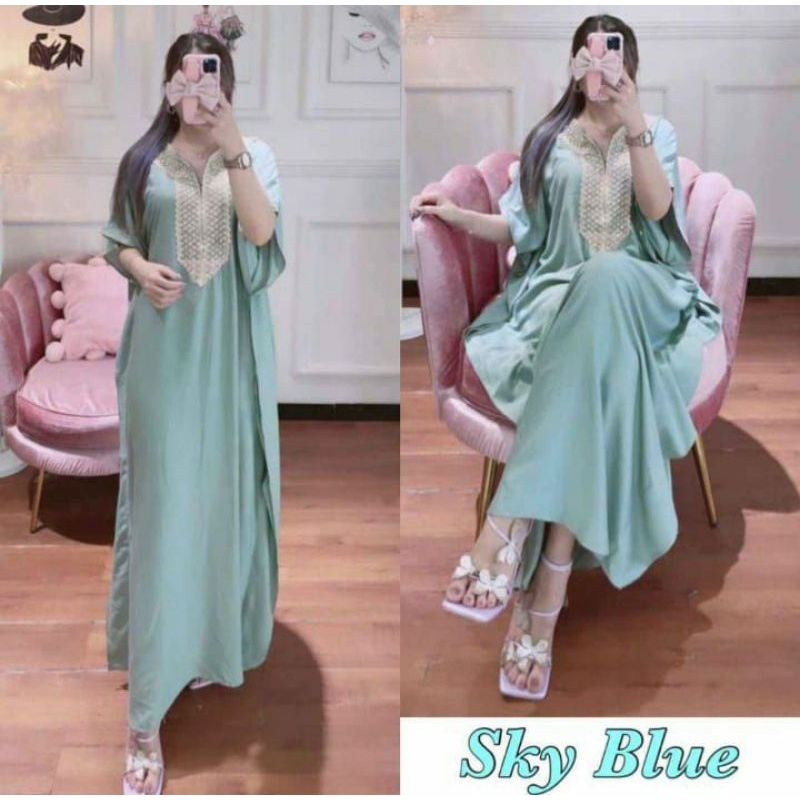 GROSIR KAFTAN RIYANA | KAFTAN SUPER JUMBO | LD 140 | DASTER LOWO TERMURAH