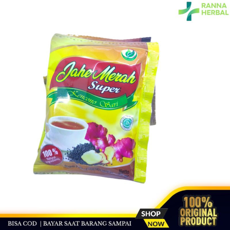 

Jahe Merah Super/ Jahe Instan Sachet Kencono sari