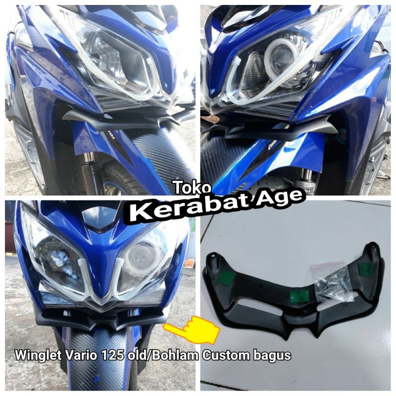 Winglet vario 125 old / Moncong mata aksesoris variasi custom bagus