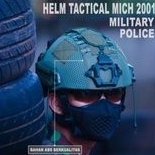 Helm Tactical Mich 2001 Cover Hijau Armi