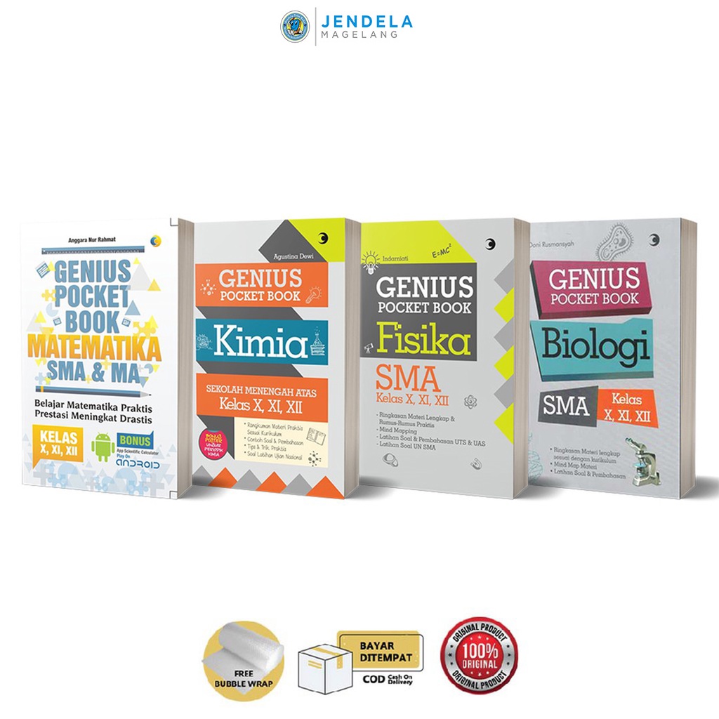 Kelas 10 11 12Genius Pocket Book SMA Kimia Fisika Biologi Matematika Kelas X Xi Xii