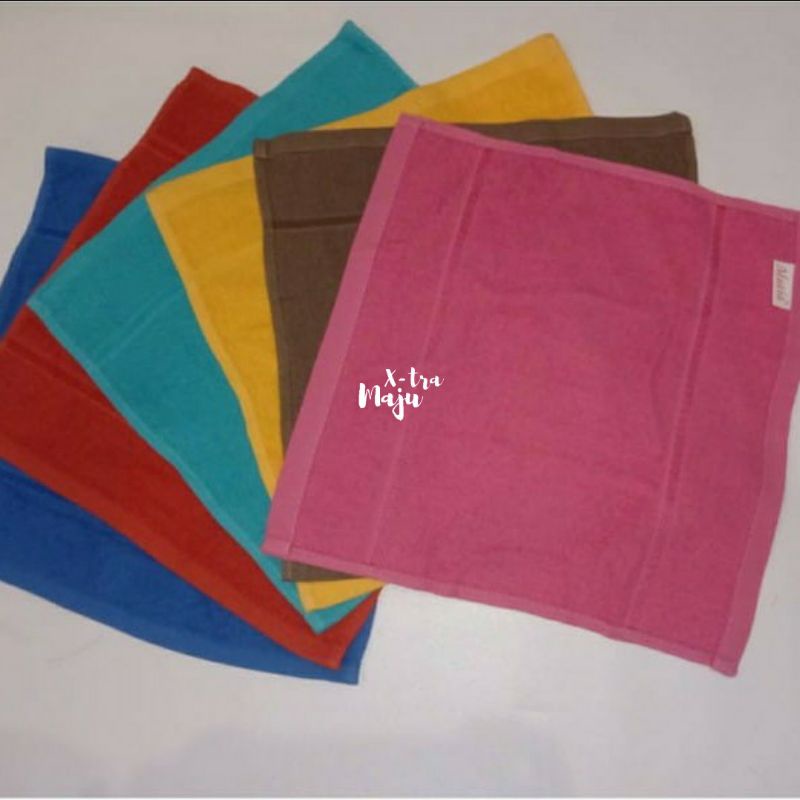 saputangan handuk mutia 30x30cm warna premium home sweet home