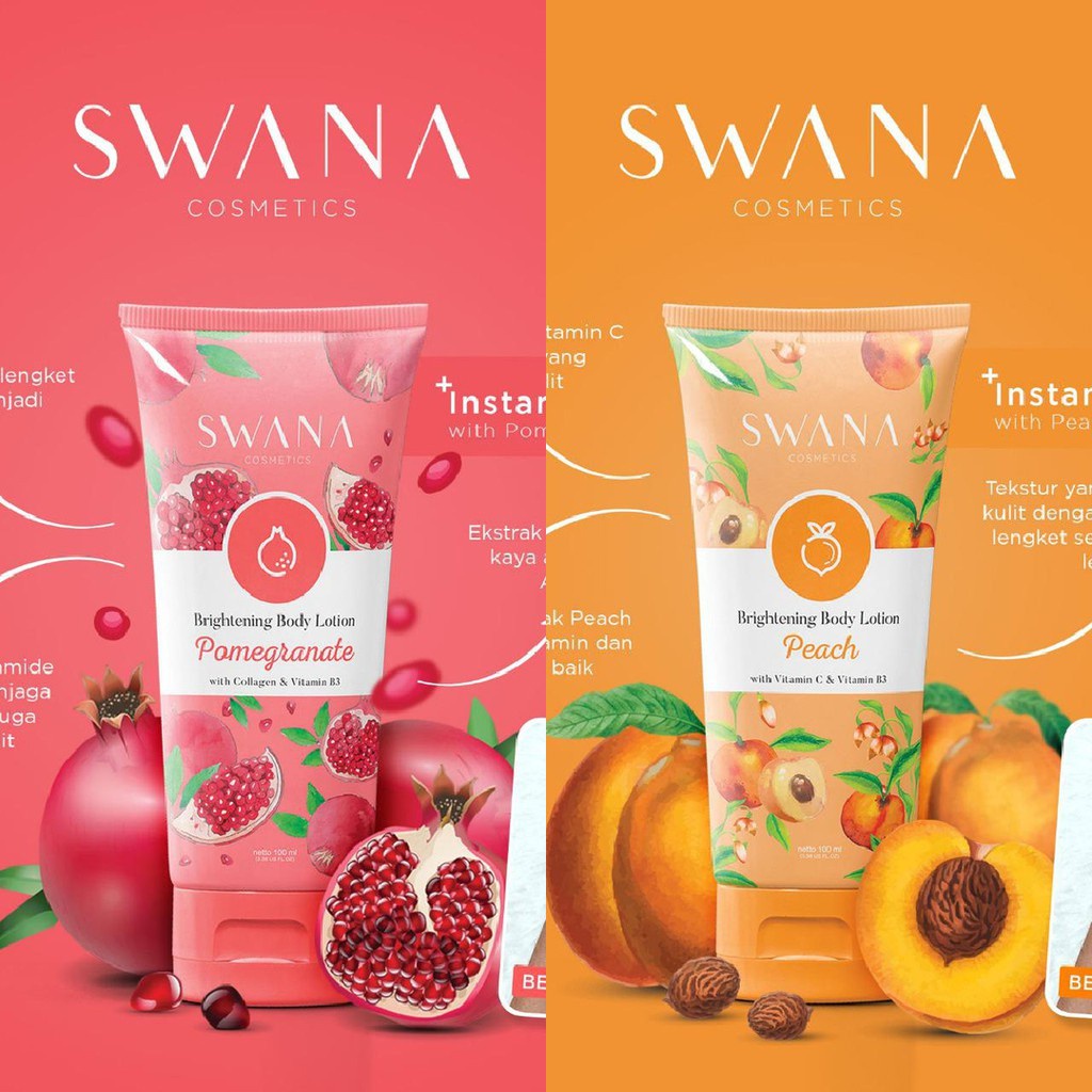 Swana Brightening Body Lotion 100mL BPOM by Hanasui