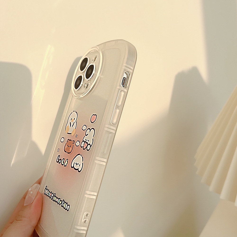 Casing Soft Case TPU Transparan Untuk iPhone 13pro 13prm 11 7Plus 8Plus Xr XS 13 12pro Max