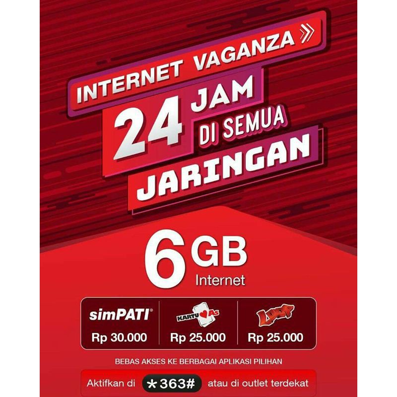 Kuota Telkomsel Vaganza Max Umur Kartu 1 Tahun Shopee Indonesia