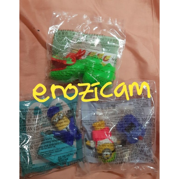 Minions - The Rise of Gru 2022 Happy Meals McD Mcdonalds Indonesia Happy Meal Minion mainan pajangan
