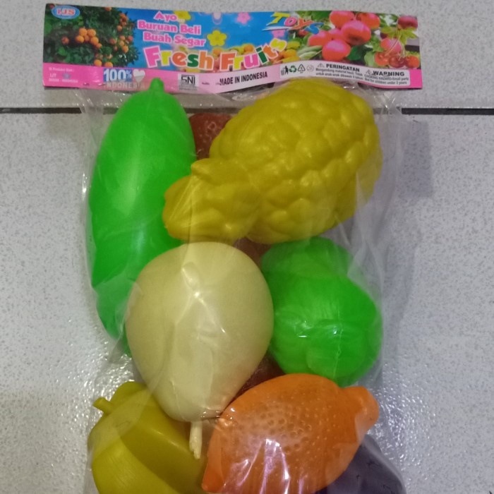 B 505 - Mainan Macam Buah Buahan Isi 16 pc  Besar B505