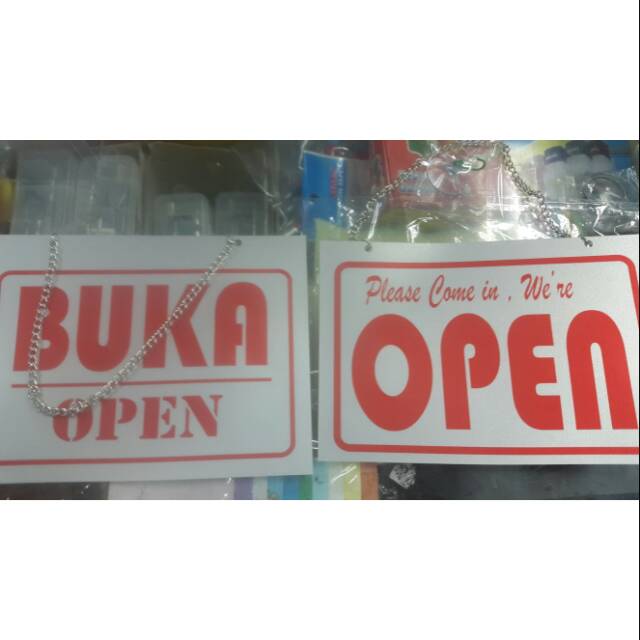 

Label Buka Tutup / Open Closed