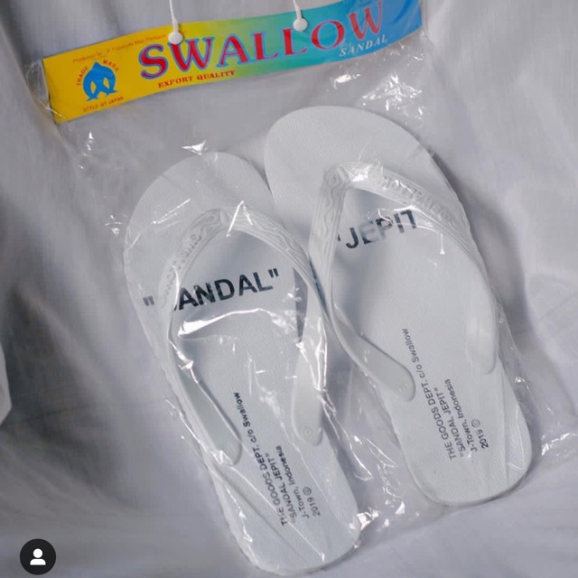 SWALLOW X THEGOODSDEPT THE WHITE SANDAL SWALLOW OFF WHITE