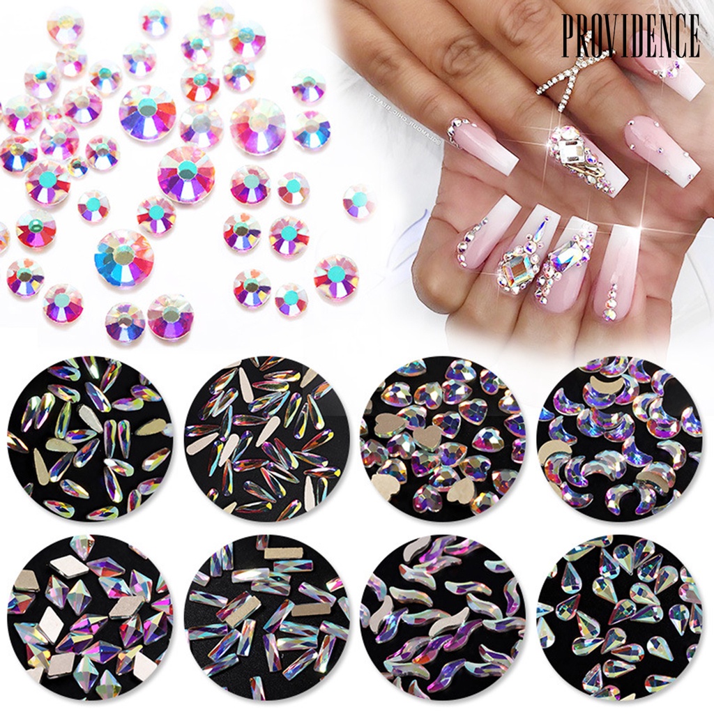 Providence 20Pcs/Pack Sequins Decor Delicate Nail Art Rhinestone 3D Nail Manicure Decal for Women